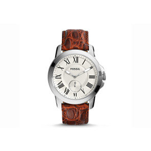 Bracelet de montre Fossil FS4963 Cuir Brun 22mm